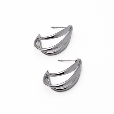 Aretes Y00914 Plateado Acero Inoxidable G39
