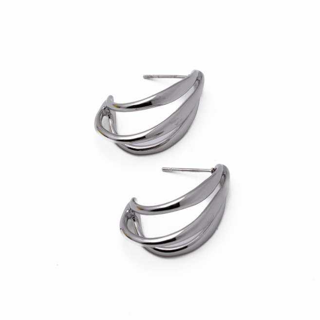 Aretes Y00914 Plateado Acero Inoxidable G39