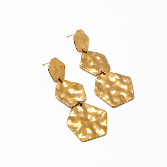 Aretes Y00992 Dorado Acero Inoxidable F38