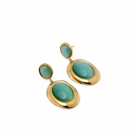 Aretes Y00896 Azul Acero Inoxidable F33