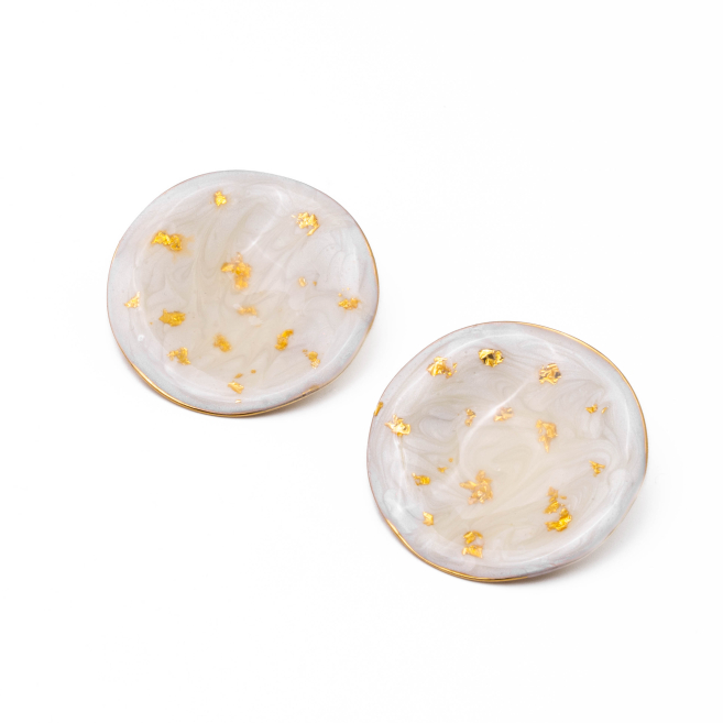 Aretes Y00887 Dorado Acero Inoxidable F58