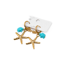 Aretes Y00963 Azul Acero Inoxidable G48