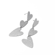 Aretes Y01051 Plateado Acero Inoxidable F31