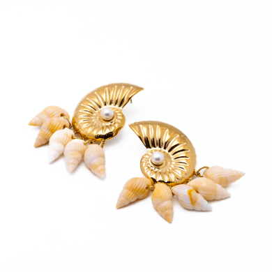 Aretes Y01055 Dorado Acero Inoxidable G510