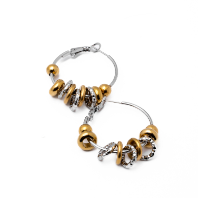 Aretes Y01030 PLATEADO Acero Inoxidable F56