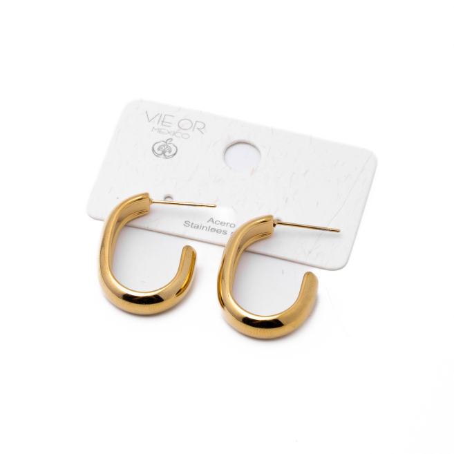 Aretes Y01002 Dorado Acero Inoxidable F25