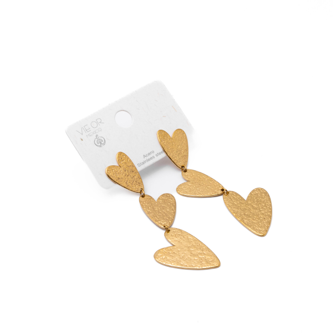 Aretes Y01051 Dorado Acero Inoxidable F31
