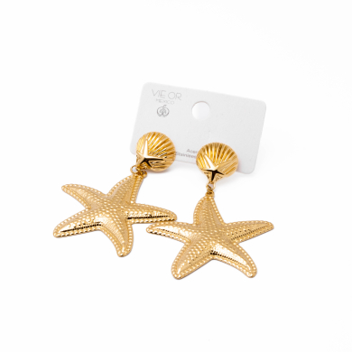 Aretes Y00948 Dorado Acero Inoxidable G48