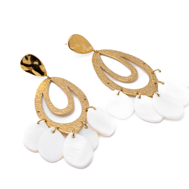 Aretes Y01035 Dorado Acero Inoxidable F36