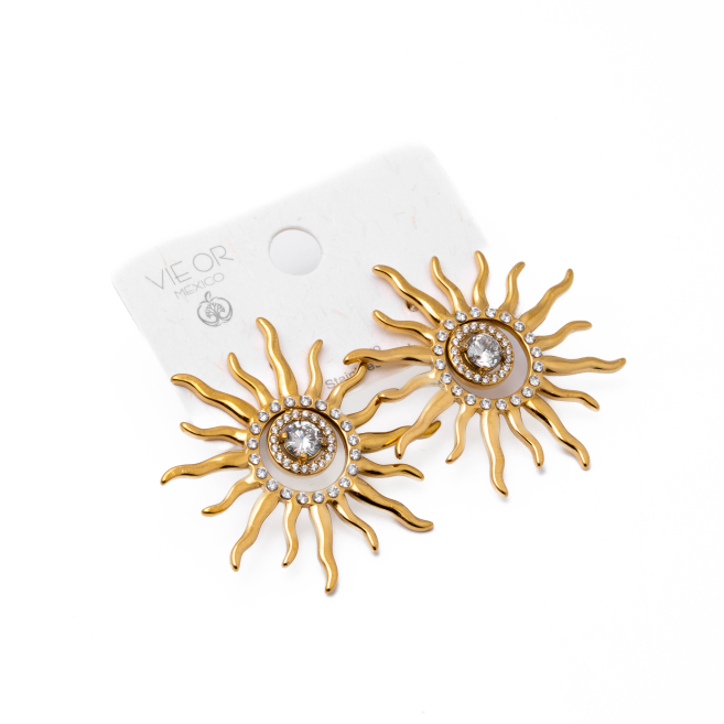 Aretes Y01071 Dorado Acero Inoxidable G21