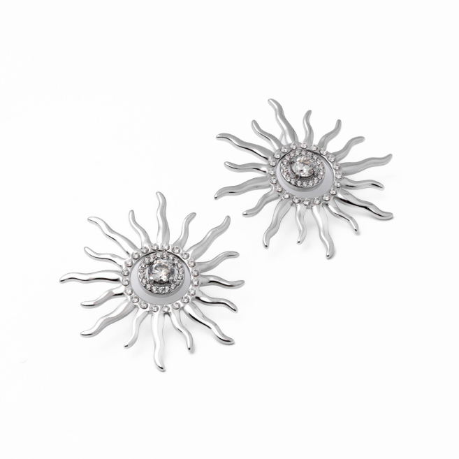 Aretes Y01071 Plateado Acero Inoxidable G21