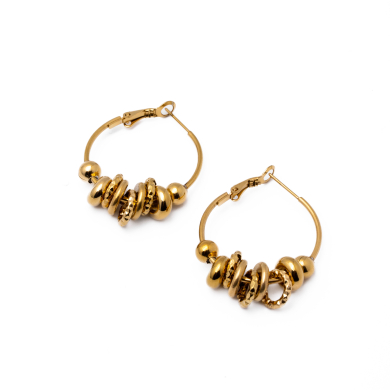 Aretes Y01030 Dorado Acero Inoxidable F56
