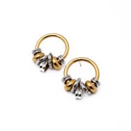Aretes Y00931 Plateado Acero Inoxidable G44