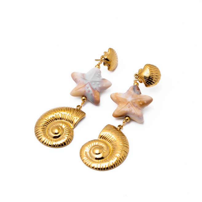 Aretes Y01052 Dorado Acero Inoxidable G47