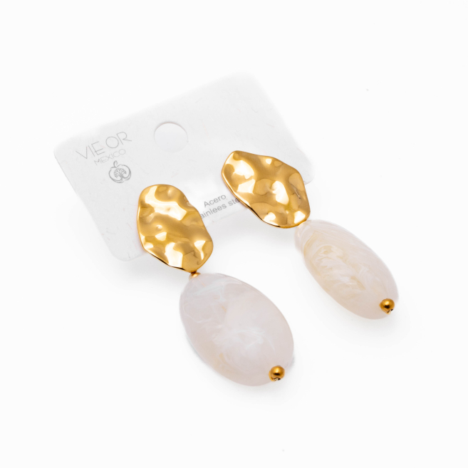 Aretes Y01028 Dorado Acero Inoxidable F36