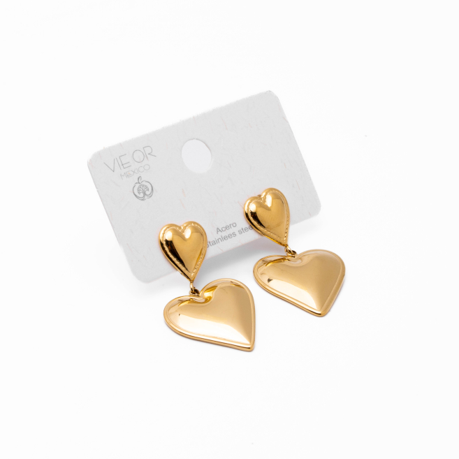 Aretes Y01040 Dorado Acero Inoxidable F31