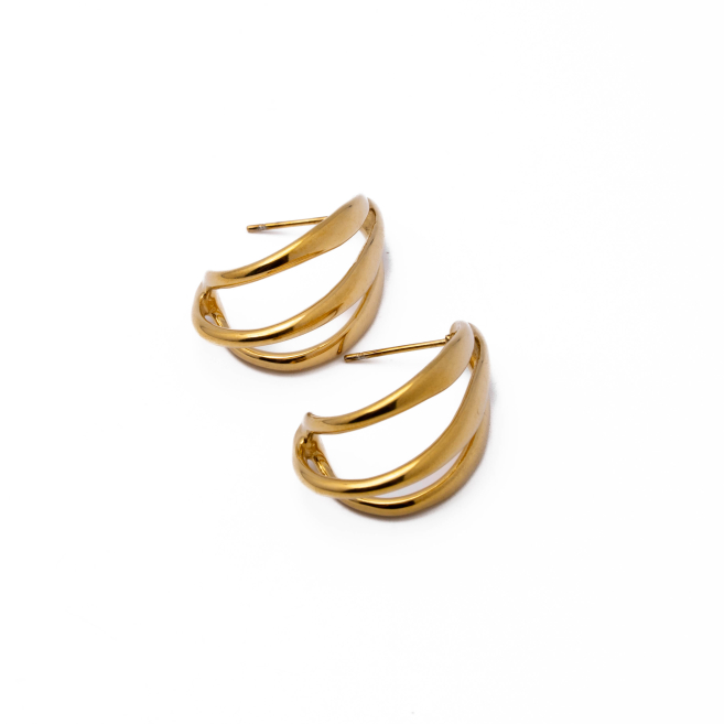 Aretes Y00914 Dorado Acero Inoxidable G39