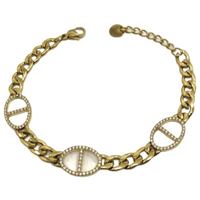 PULSERA ZO15581B DORADO Acero Inoxidable