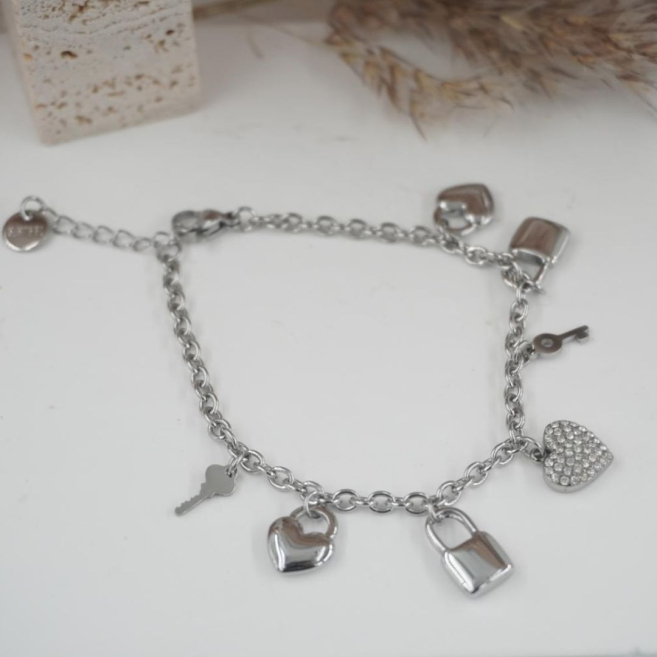 PULSERA ZO12104B PLATEADO Acero Inoxidable