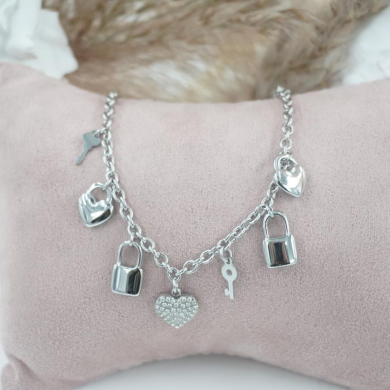 PULSERA ZO12104B PLATEADO Acero Inoxidable