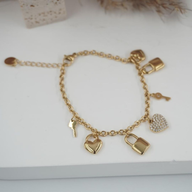 PULSERA ZO12104B DORADO Acero Inoxidable