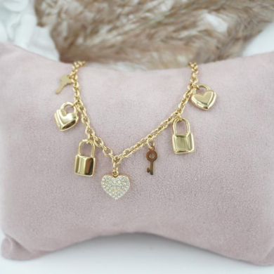 PULSERA ZO12104B DORADO Acero Inoxidable