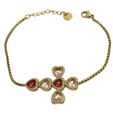 BRAZALETE ZO15122B PLATEADO+BLANCO Acero Inoxidable