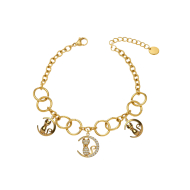PULSERA ZO15754B DORADO Acero Inoxidable