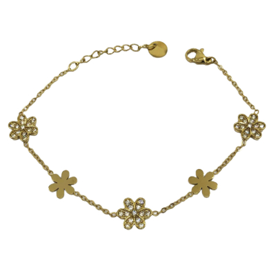 PULSERA ZO15533B PLATEADO Acero Inoxidable