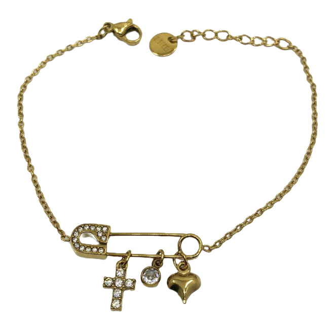 PULSERA ZO15061B DORADO Acero Inoxidable