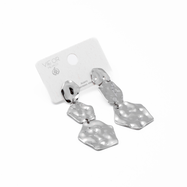 Aretes Y00992 Plateado Acero Inoxidable F38
