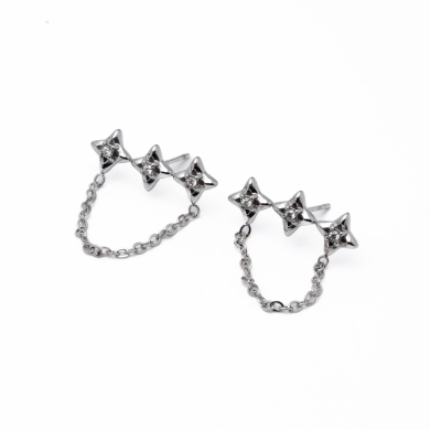 Aretes Y01066 PLATEADO Acero Inoxidable G33