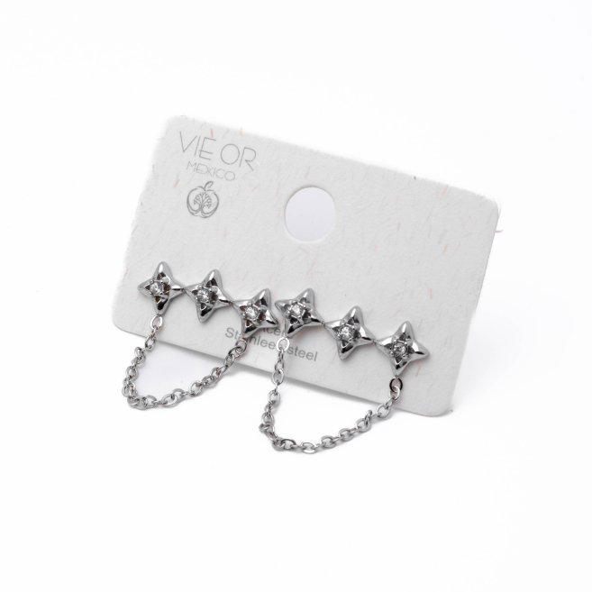 Aretes Y01066 PLATEADO Acero Inoxidable G33