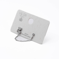 Aretes Y00928 Plateado Acero Inoxidable F38