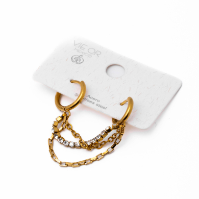 Aretes Y01053 Dorado Acero Inoxidable G22