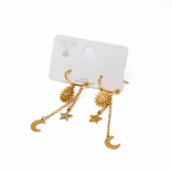 Aretes Y00869 Dorado Acero Inoxidable G23
