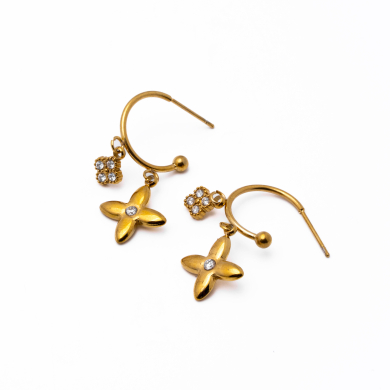 Aretes Y00867 Dorado Acero Inoxidable G23