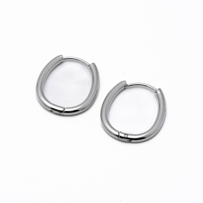 Aretes Y00919 Plateado Acero Inoxidable F23
