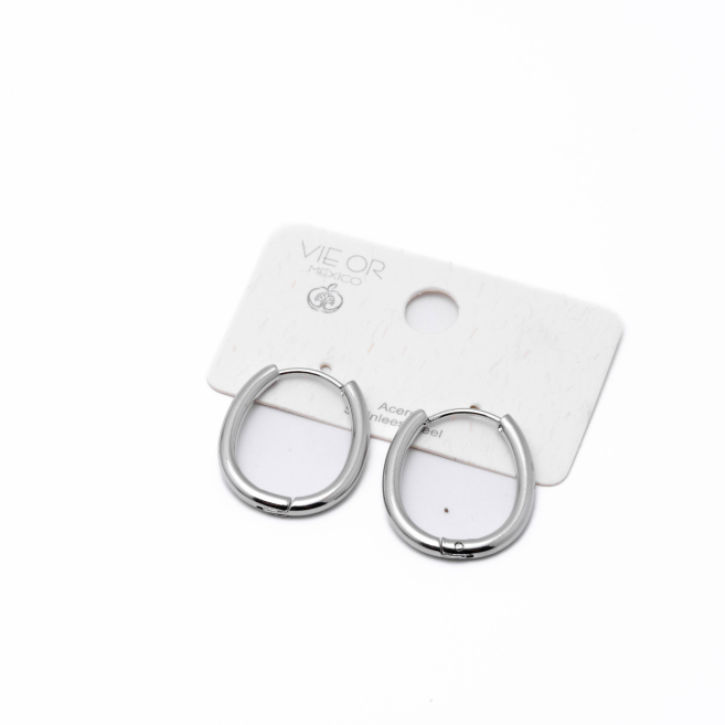 Aretes Y00919 Plateado Acero Inoxidable F23