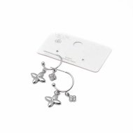 Aretes Y00867 Plateado Acero Inoxidable G23