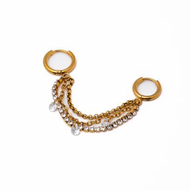 Aretes Y00877 Dorado Acero Inoxidable G23