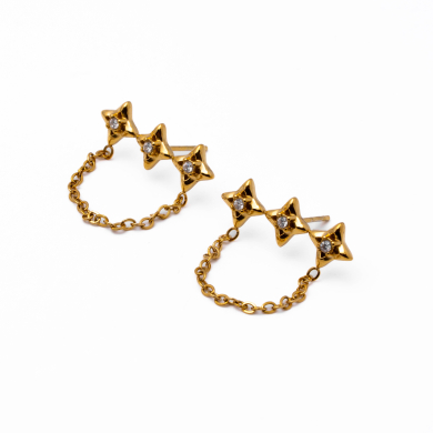 Aretes Y01066 Dorado Acero Inoxidable G33