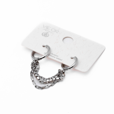 Aretes Y01053 Plateado Acero Inoxidable G22