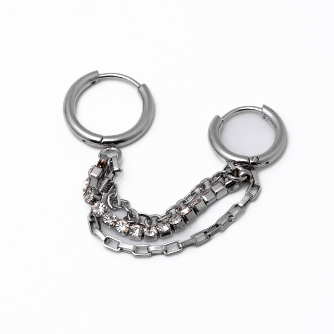 Aretes Y01053 Plateado Acero Inoxidable G22