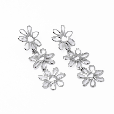Aretes Y00890 Plateado Acero Inoxidable G36
