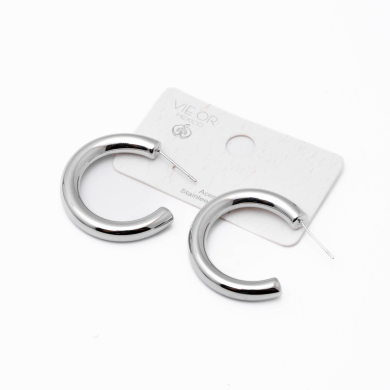 Aretes Y00998 Plateado Acero Inoxidable F24
