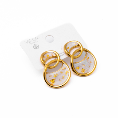 Aretes Y00849 Beig Acero Inoxidable F36