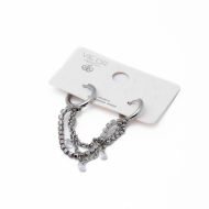 Aretes Y00877 Plateado Acero Inoxidable G23