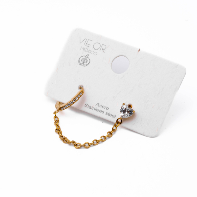 Aretes Y01005 Dorado Acero Inoxidable F38