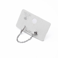 Aretes Y01005 Plateado Acero Inoxidable F38